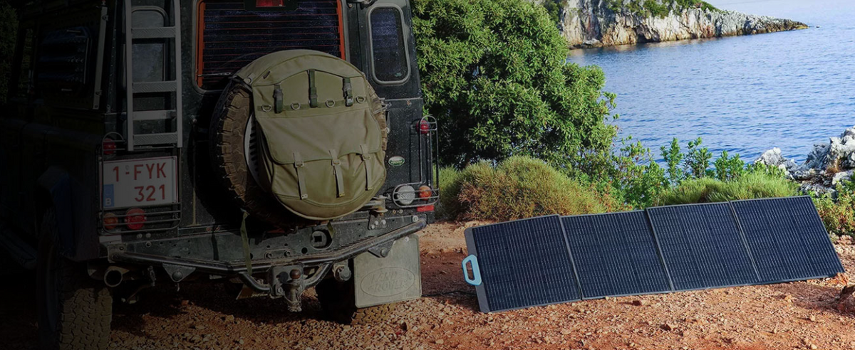 BLUETTI 100W Portable Solar Panel – Foldable Monocrystalline Solar Charger with MC4 Connectors